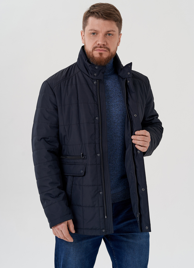 Куртка мужская утепленная синего цвета  модель № 22535 универмаг малина