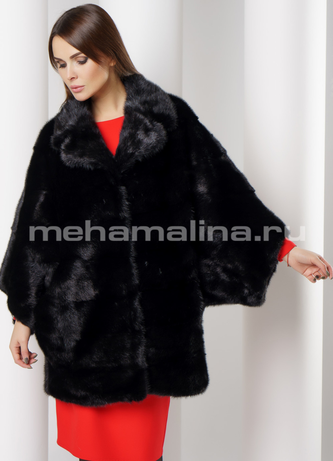 Норковая шуба модель № S-661 универмаг малина