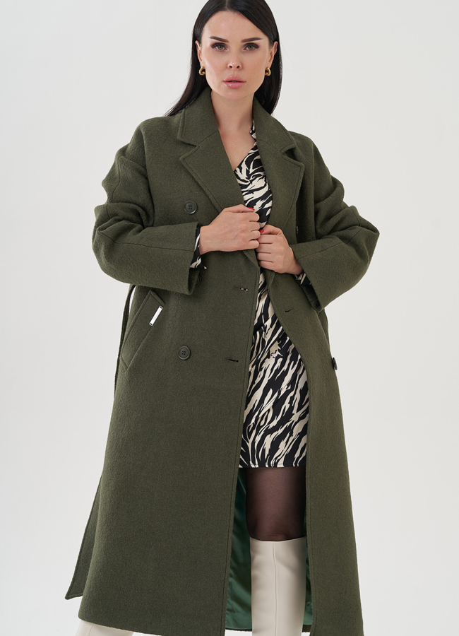 Пальто женское с английским воротником модель № 24758 универмаг малина