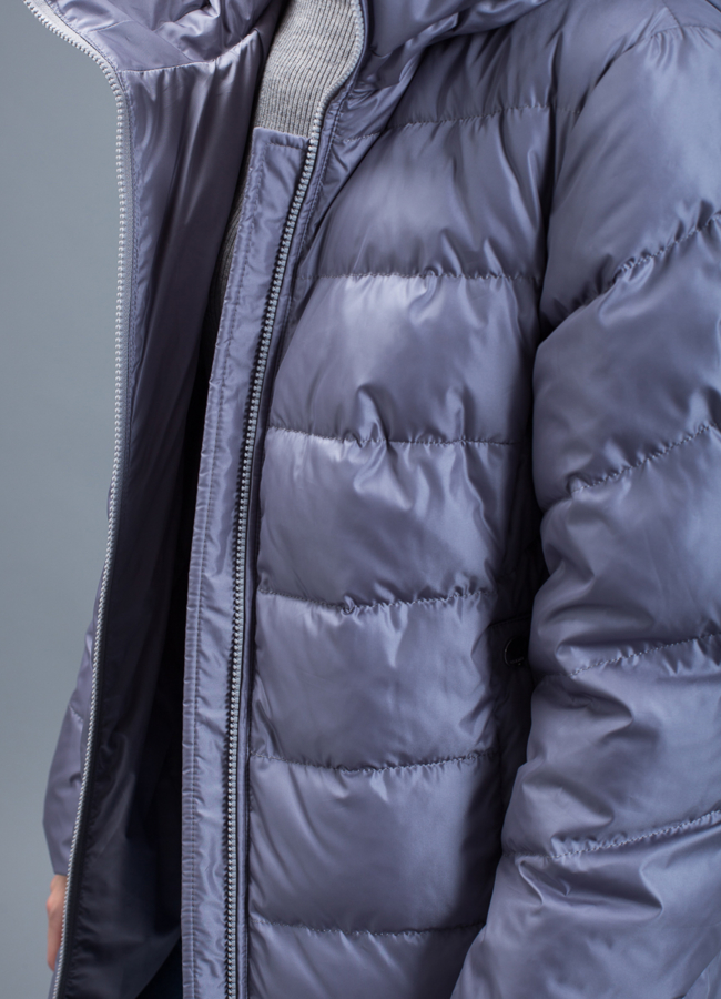 Пуховик женский на биопухе модель № П-346 в кредит