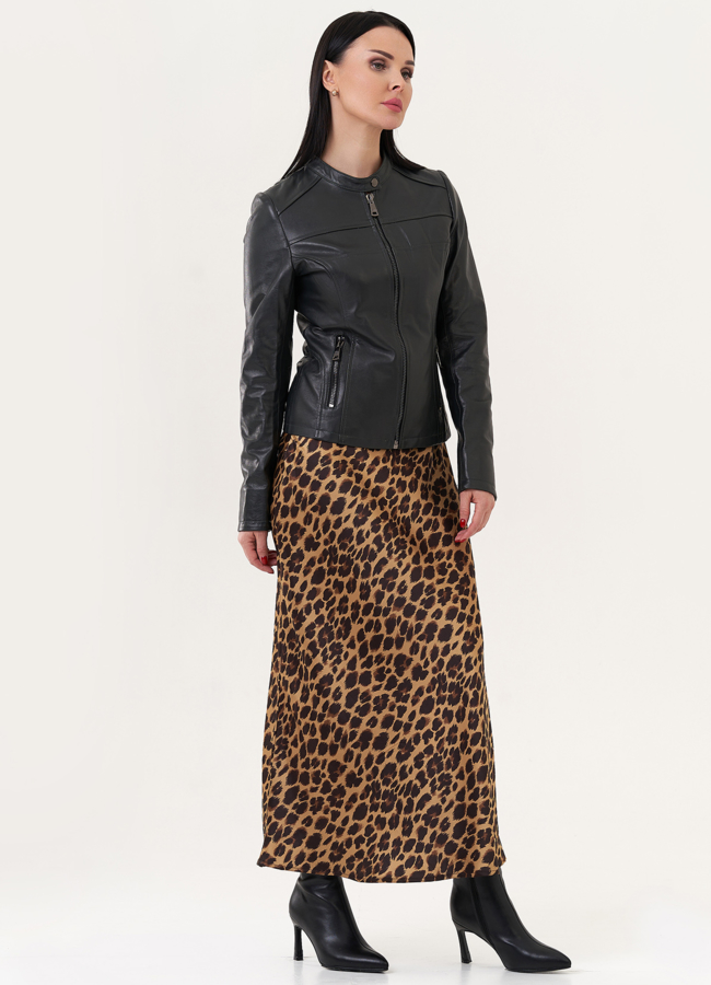 Женская куртка из натуральной кожи модель № 26887 в кредит