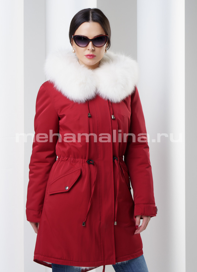 Парка на овчине Malina siberian wear модель № П-51 универмаг малина