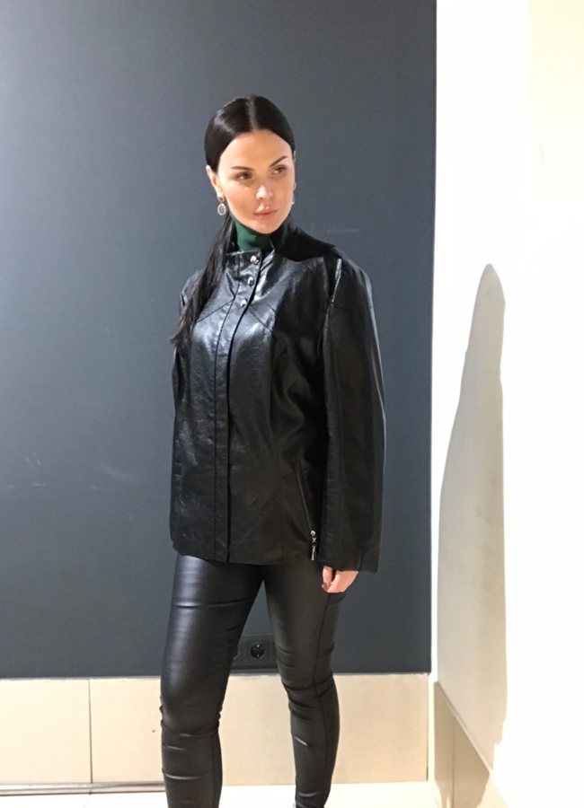 фото Куртка женская из эко кожи модель № 8606