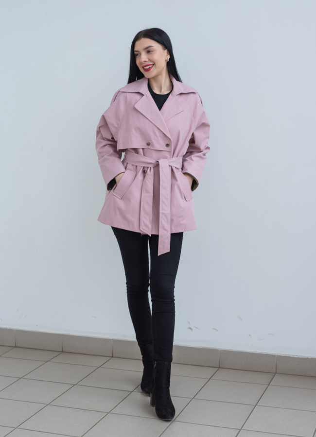 Тренч женский с поясом  модель № 22853 в кредит