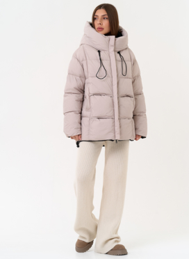 Двухсторонний женский пуховик с капюшоном Двухсторонний женский пуховик с капюшоном