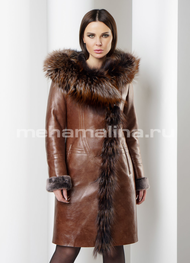 фото Женская дубленка модель № D-200