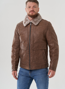 Куртка мужская из натуральной кожи 