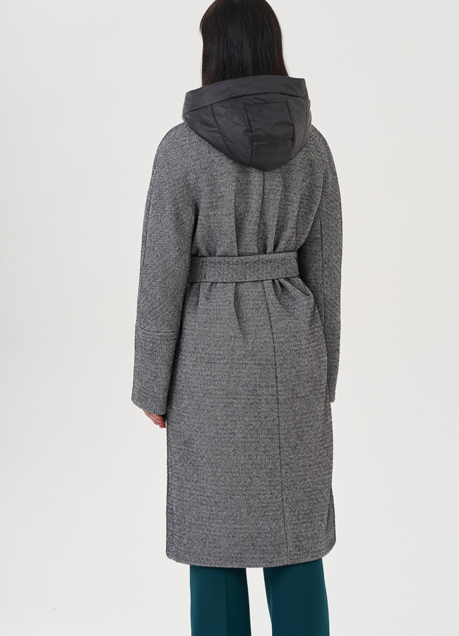  Женское ворсовое пальто  модель № 82088 универмаг малина