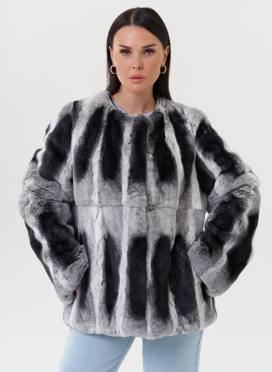 Женская шуба из меха кролика Женская шуба из меха кролика