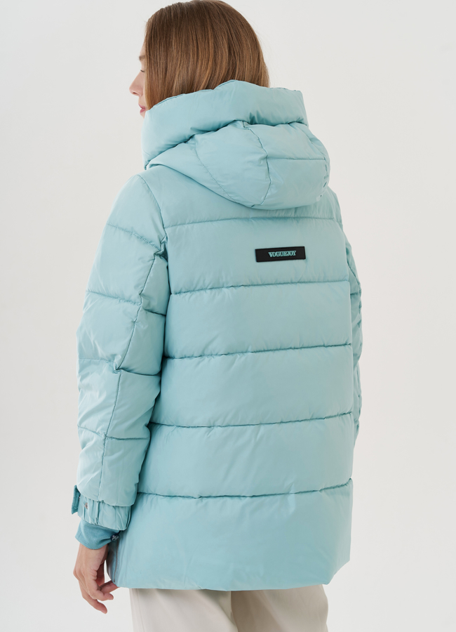 Женская куртка с капюшоном  модель № 25773 универмаг малина