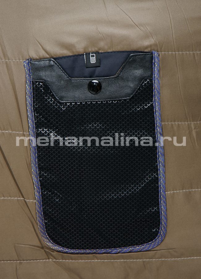 Куртка синего цвета модель № KP-128 универмаг малина