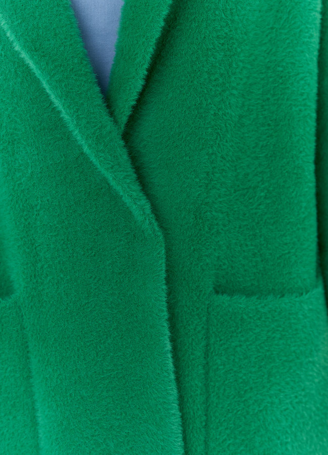 Кардиган свободного кроя зеленого цвета  модель № 10999 универмаг малина