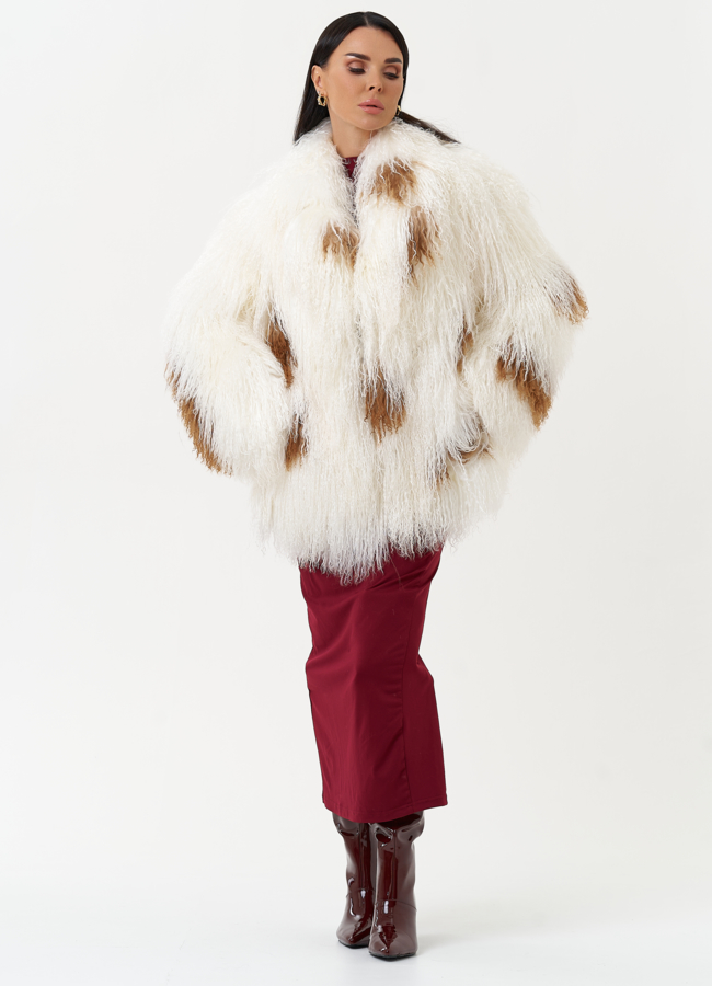 Женская шуба из меха ламы модель № 30634 универмаг малина Женская шуба из меха ламы модель № 30634 универмаг малина