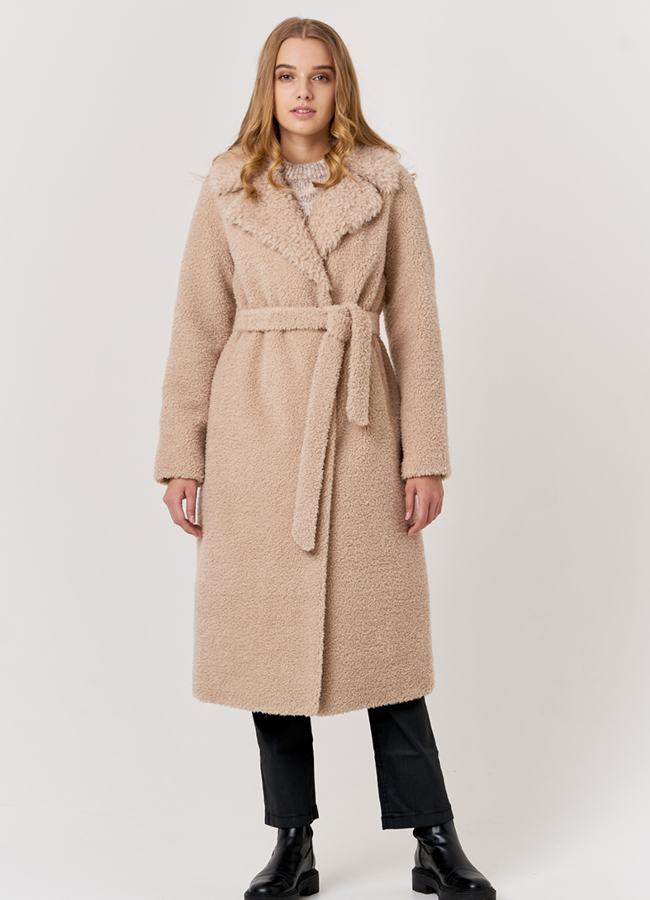 Пальто из шерсти с полиэстером модель № 88662 в кредит