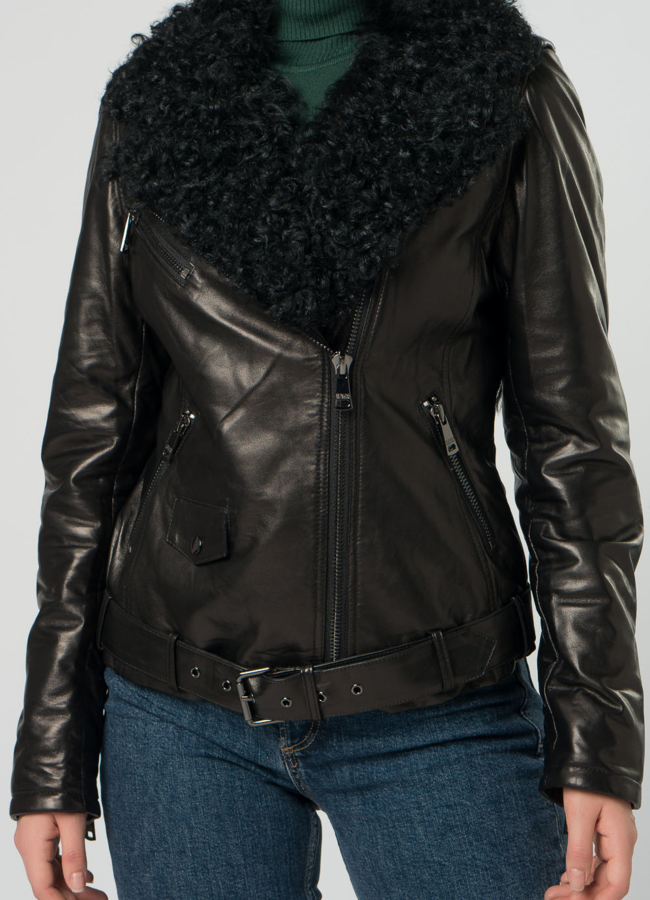 Косуха утепленная с мехом модель № 72835 универмаг малина