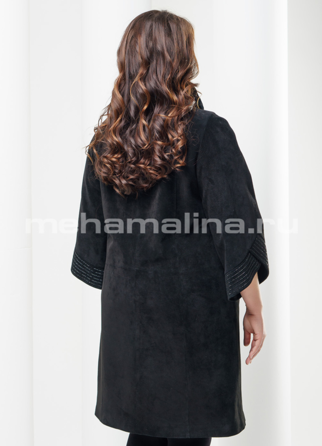 Замшевый плащ модель № K-290 в рассрочку