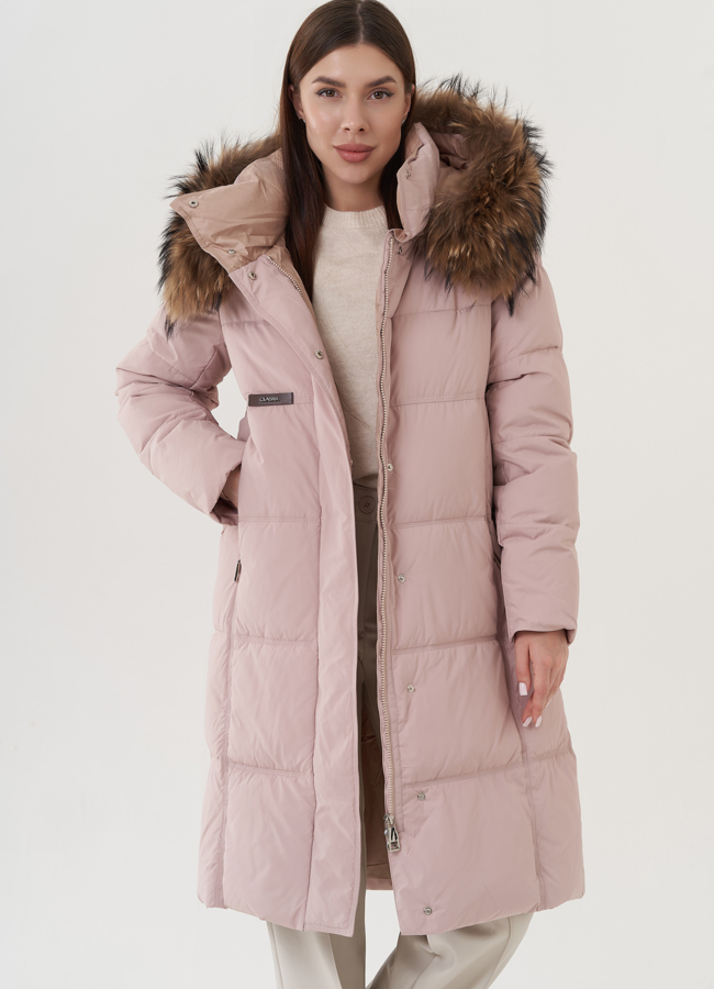 фото Пуховик женский с капюшоном  модель № 25708