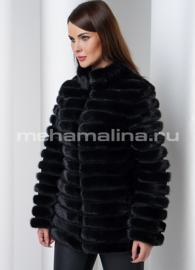 Норковый жакет модель № M-138 универмаг малина