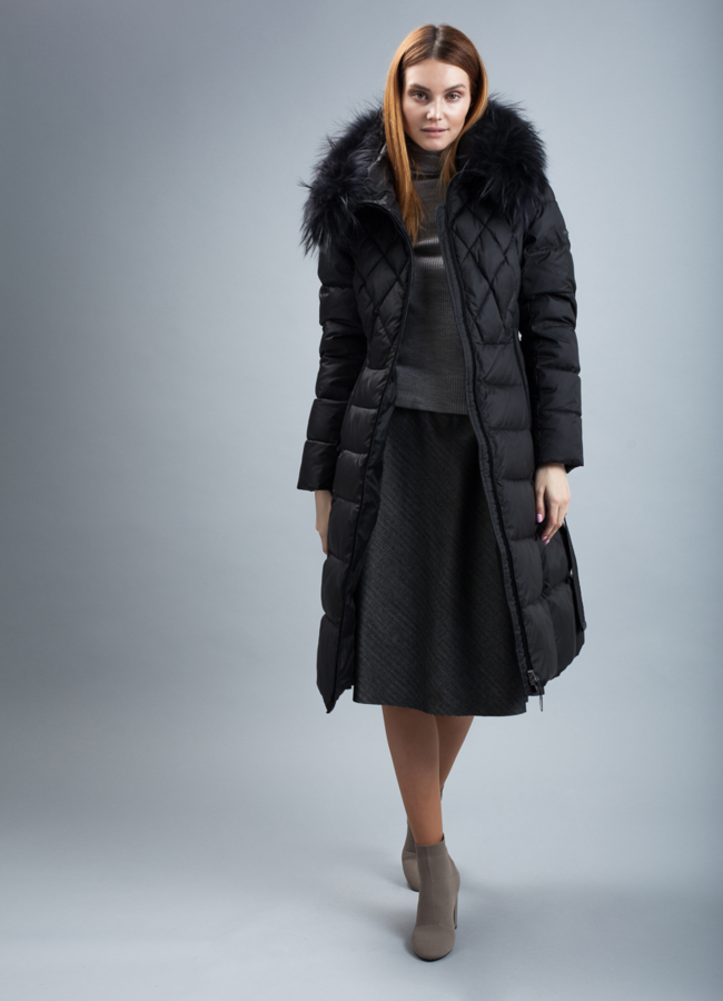 Пуховик женский на биопухе модель № П-327 универмаг малина