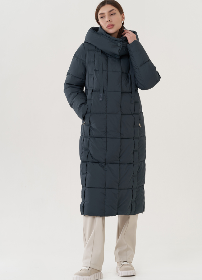 Пуховик женский с капюшоном  модель № 25707 в рассрочку