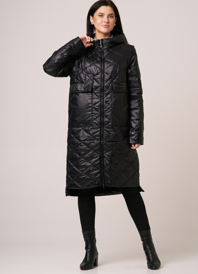 Плащ трансформер на молнии с капюшоном модель № 939 универмаг малина