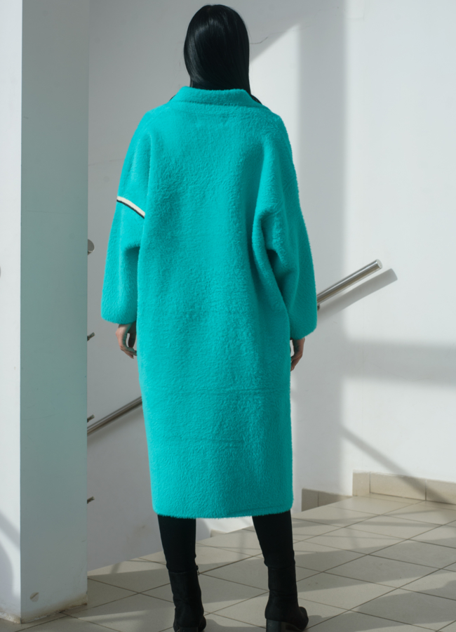 Женский кардиган оверсайз с английским воротником  модель № 22479 универмаг малина