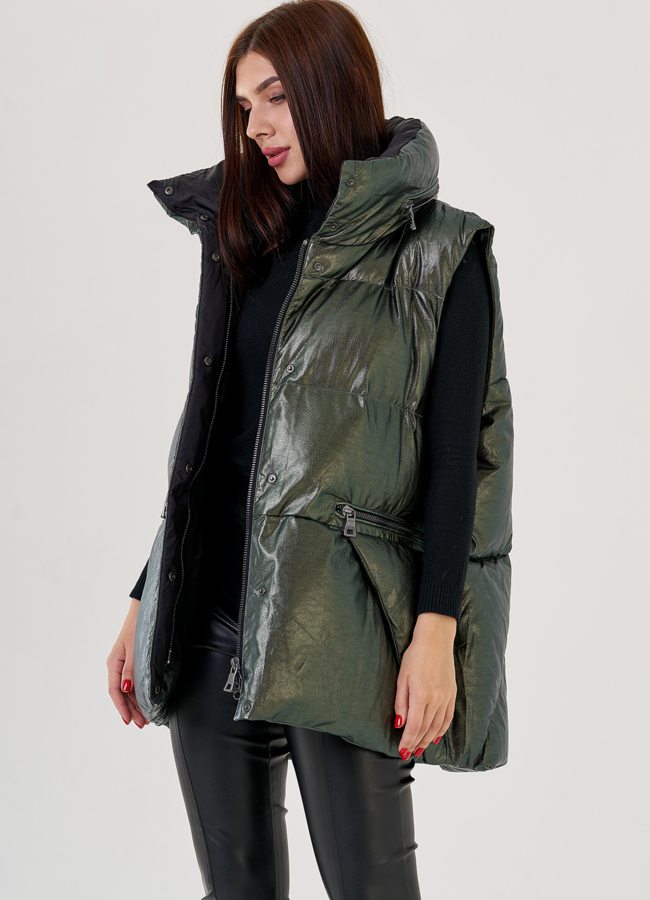 Женский эко пуховик-трансформер Malina Siberian модель № 23439 универмаг малина