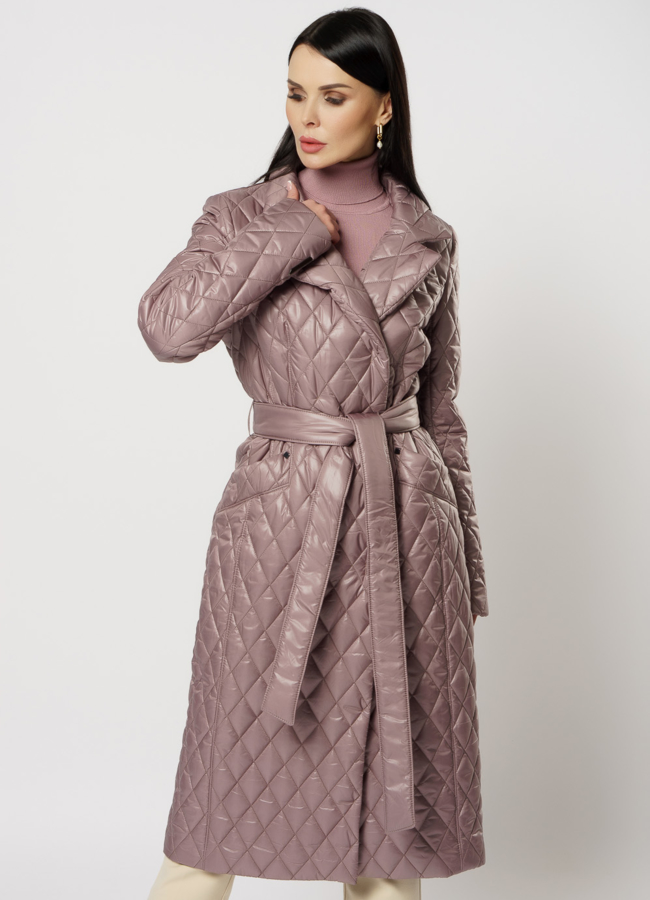 Пальто женское из текстиля на утеплителе модель № 2692 в кредит