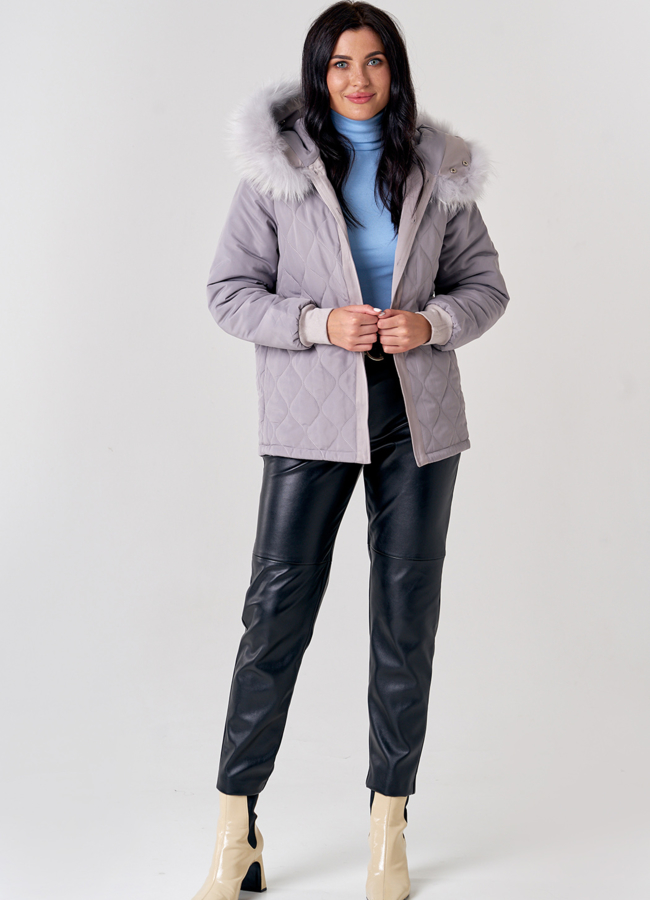 Женская парка оверсайз  модель № 21600 в рассрочку