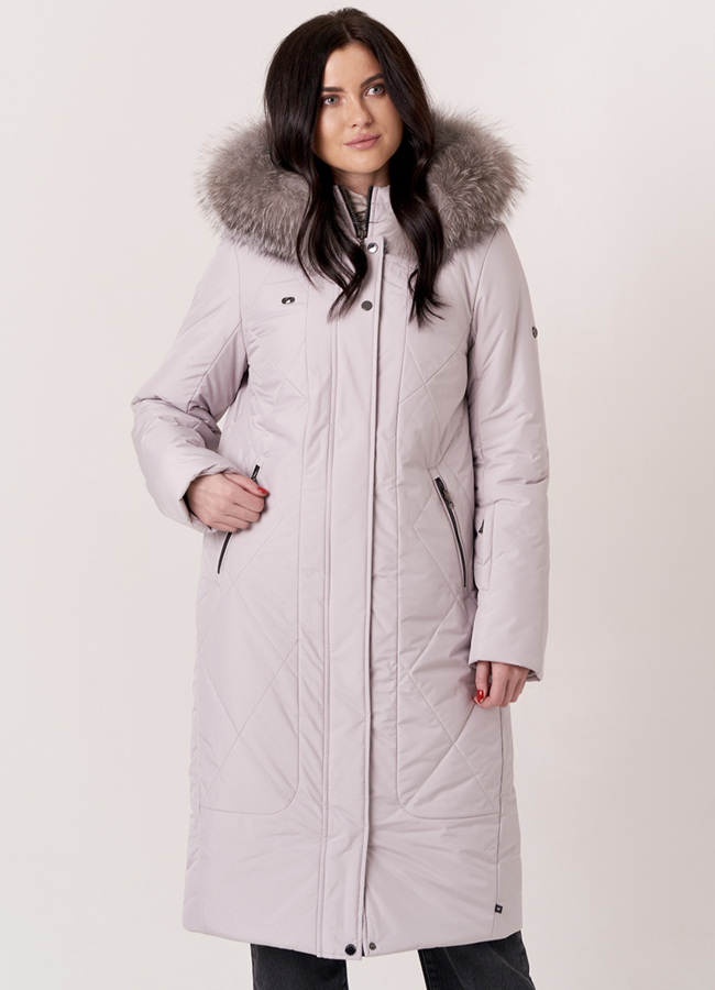 Зимняя куртка с климат-контролем модель № 3072 меха малина