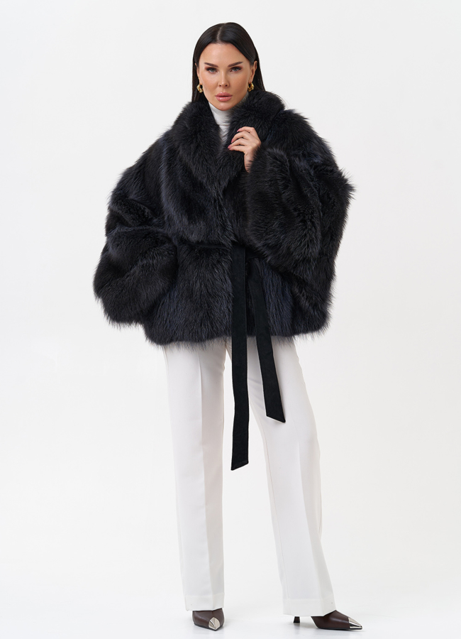 Куртка из меха енота модель № 29541 универмаг малина