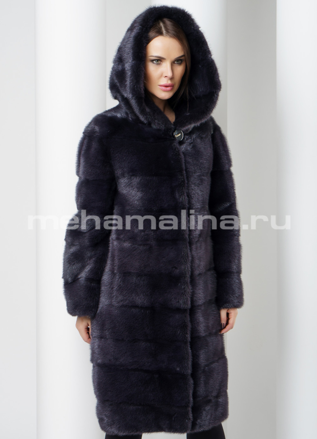 Шуба норка модель № S-564 универмаг малина