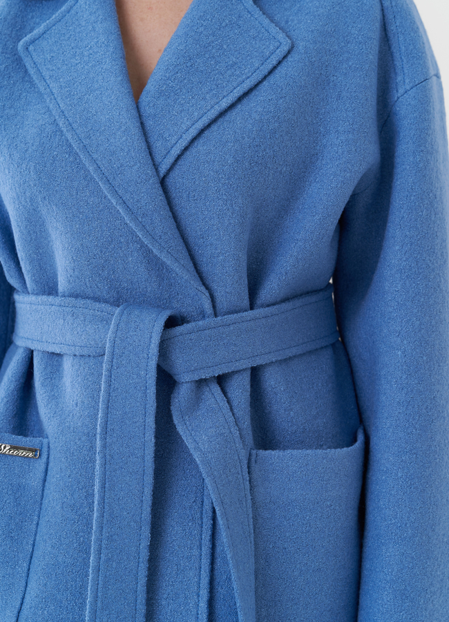 Полупальто с английским воротником модель № 26717 в рассрочку