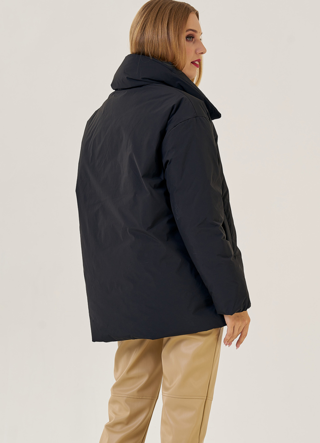 Куртка женская черного цвета  модель № 23207 универмаг малина