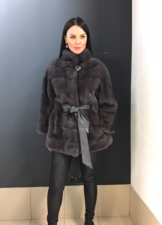 Шуба из норки модель № 8077 универмаг малина