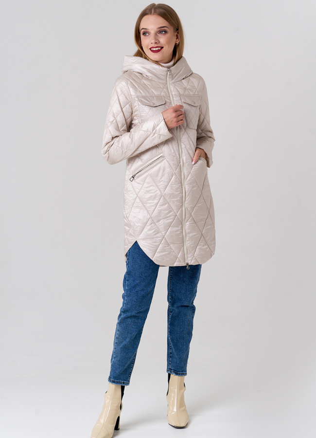 Стеганое полупальто 