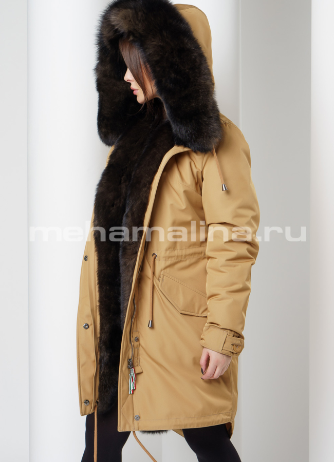 Парка с мехом модель № П-214 универмаг малина