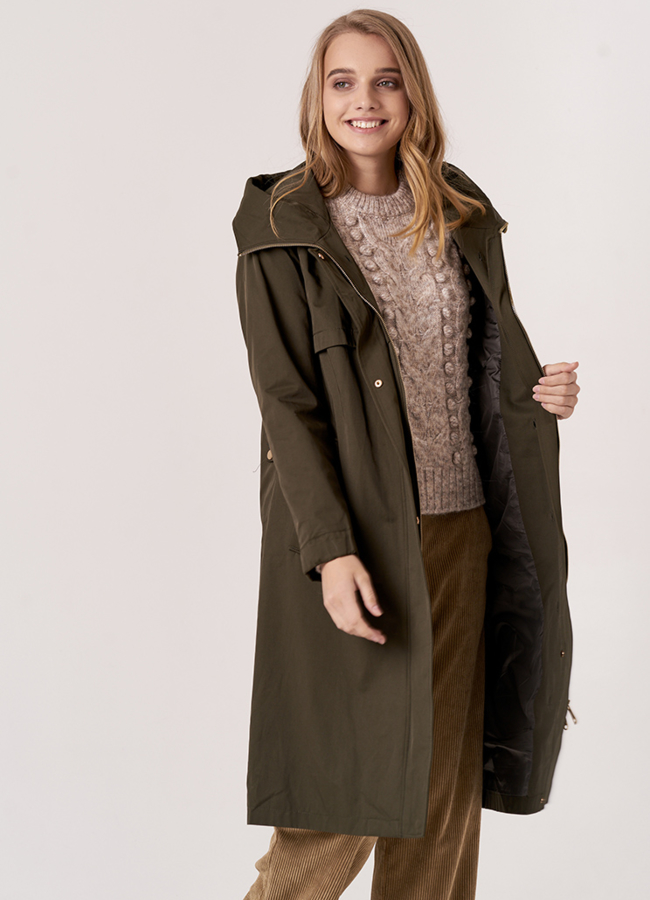 Удлиненная парка с мехом модель № 18942 универмаг малина