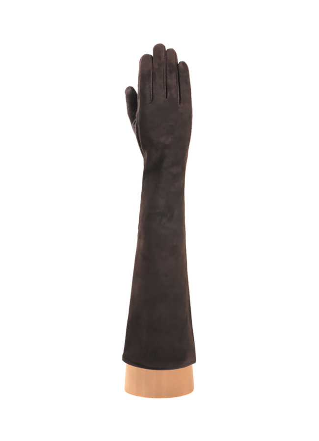 Перчатки  модель № А-16 меха малина