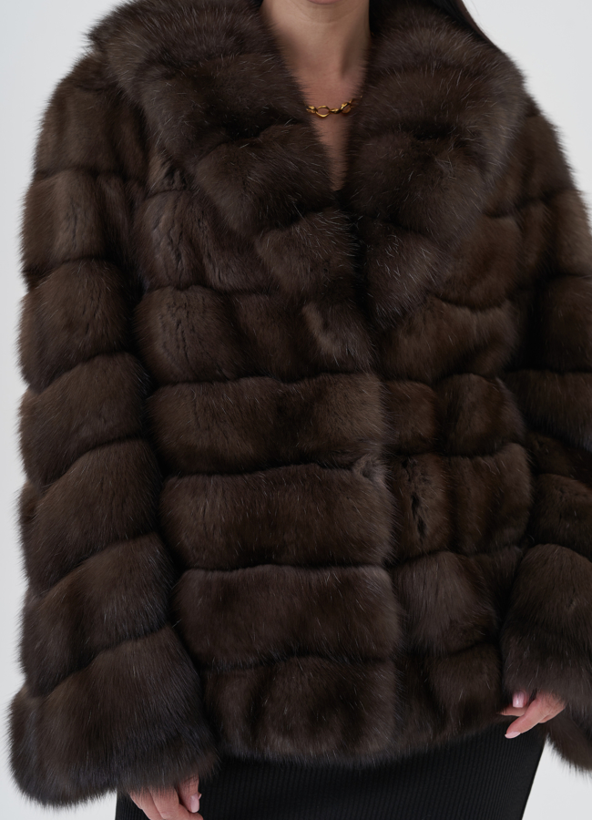 Шуба из соболя  модель № 24636 в рассрочку