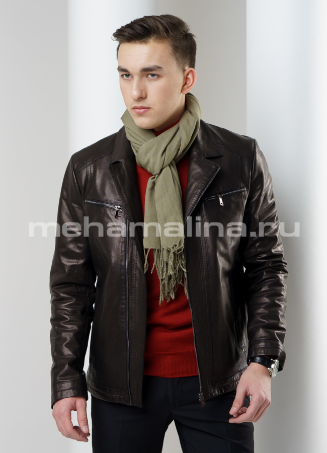 Куртка косуха модель № KP-169 меха малина