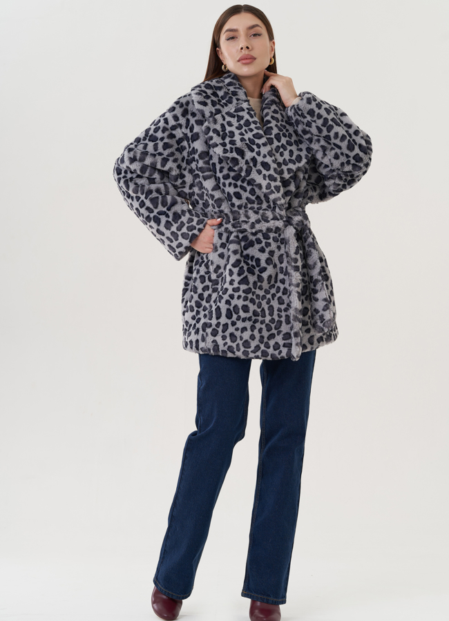 Полупальто женское с английским воротником  модель № 25762 в кредит