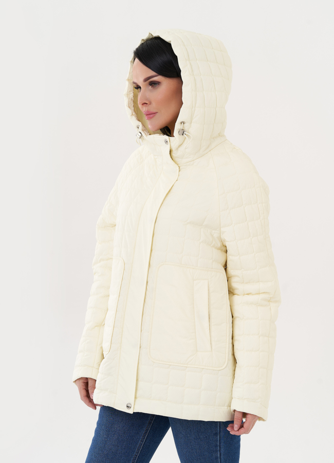 Женская куртка с капюшоном модель № 27014 универмаг малина