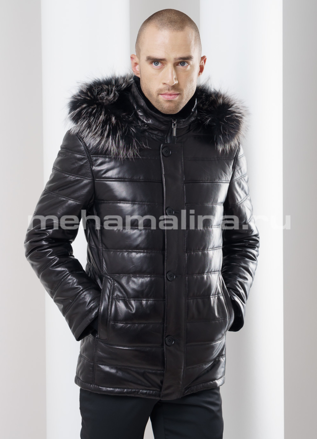 Мужской пуховик модель № ПМ-73 универмаг малина