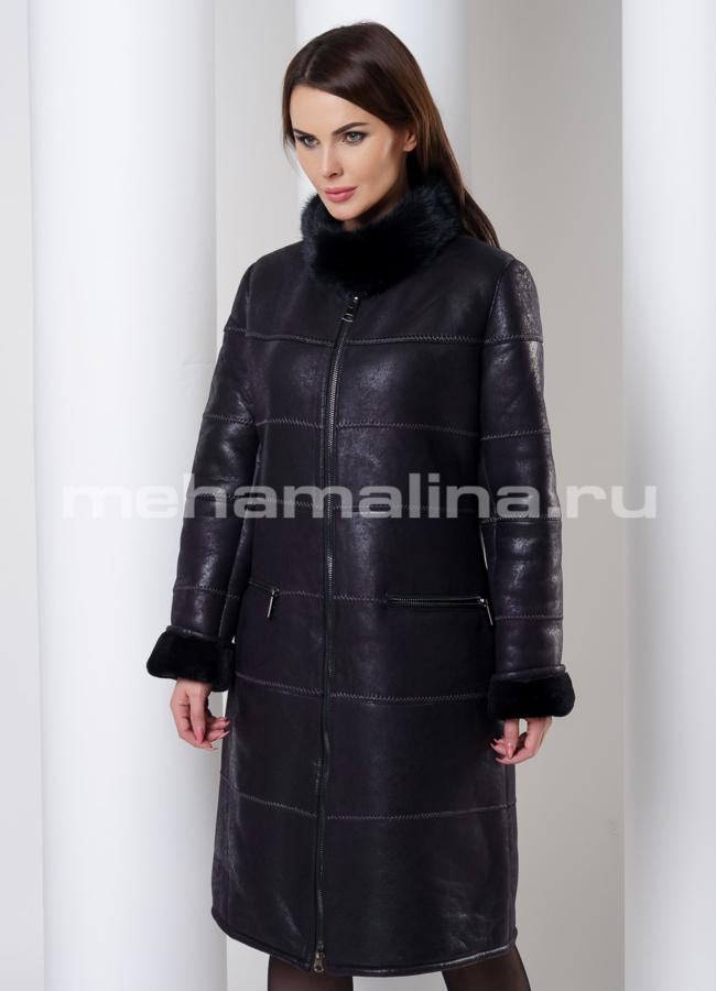 фото Женская дубленка модель № 7744