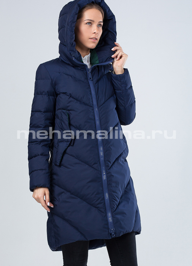 Пуховик зимний удлиненный модель № П-264 в кредит