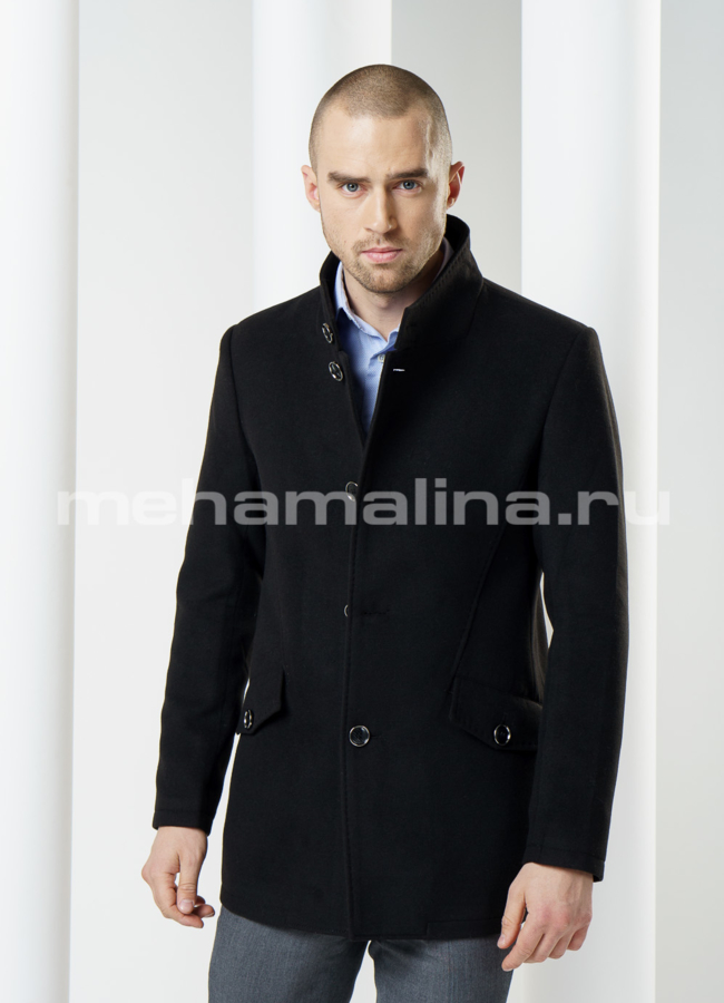 Пальто мужское, цвет черный модель № PK-8 в кредит