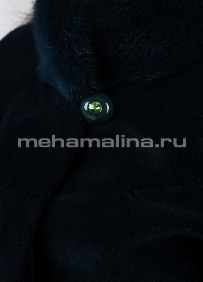 Укороченная шуба из стриженной нутрии модель № S-547 универмаг малина