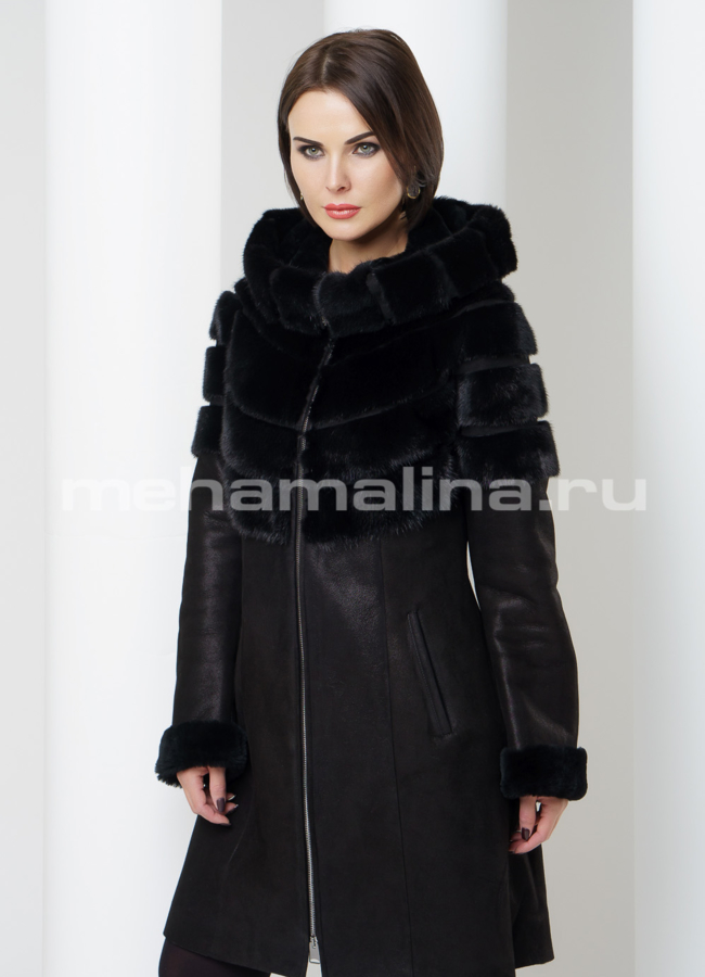 фото Дубленка женская модель № D-150