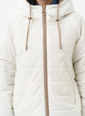 Женская удлиненная куртка с капюшоном